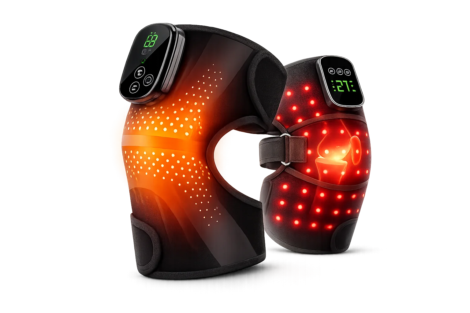 Knee heating massager supplier product range with LK-KM001 and LK-RKM001
