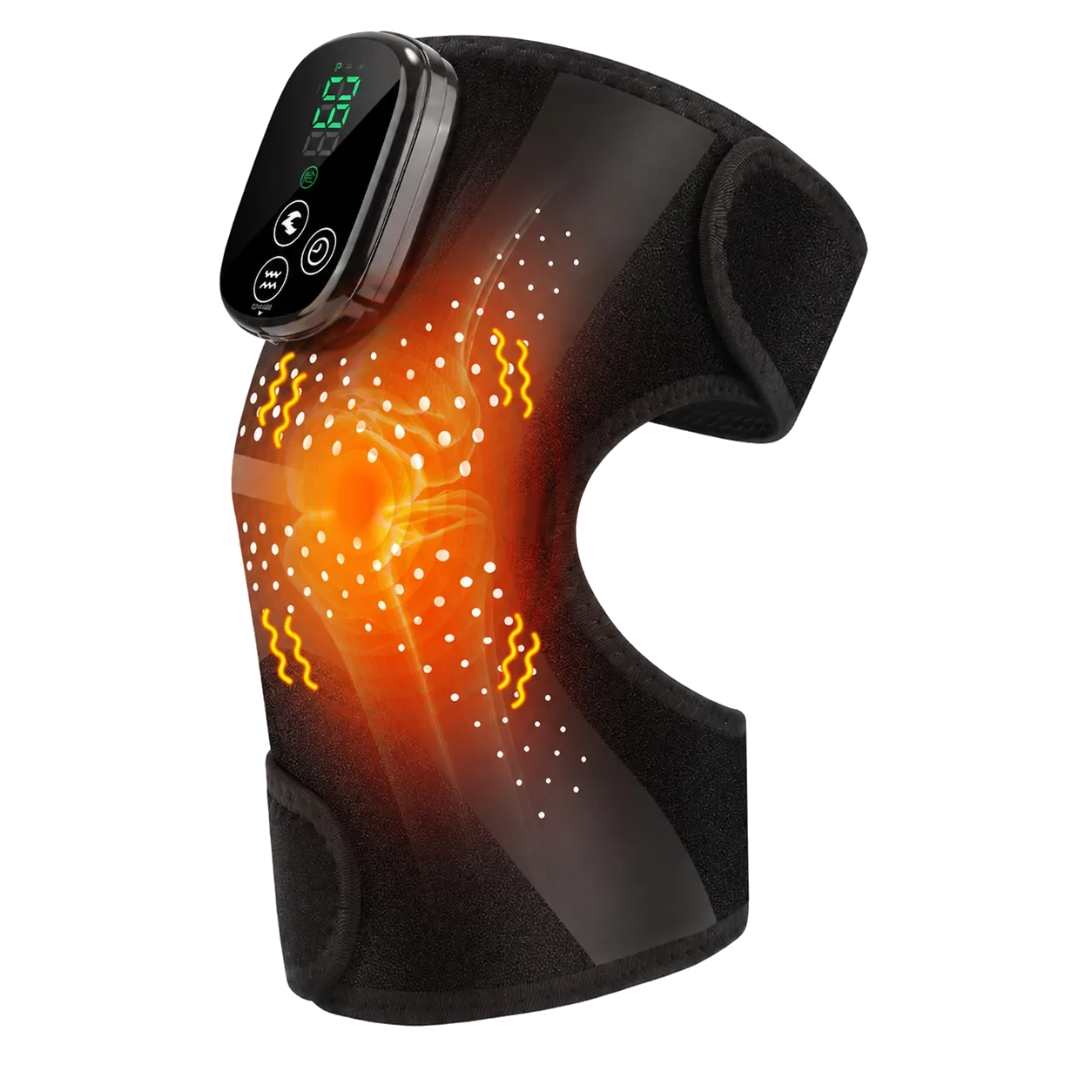 LK-KM001 rechargeable heated knee wrap with vibration