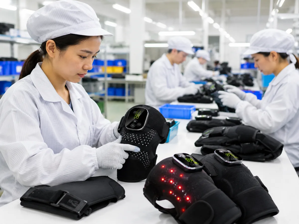 Quality inspection for shoulder heating massager production