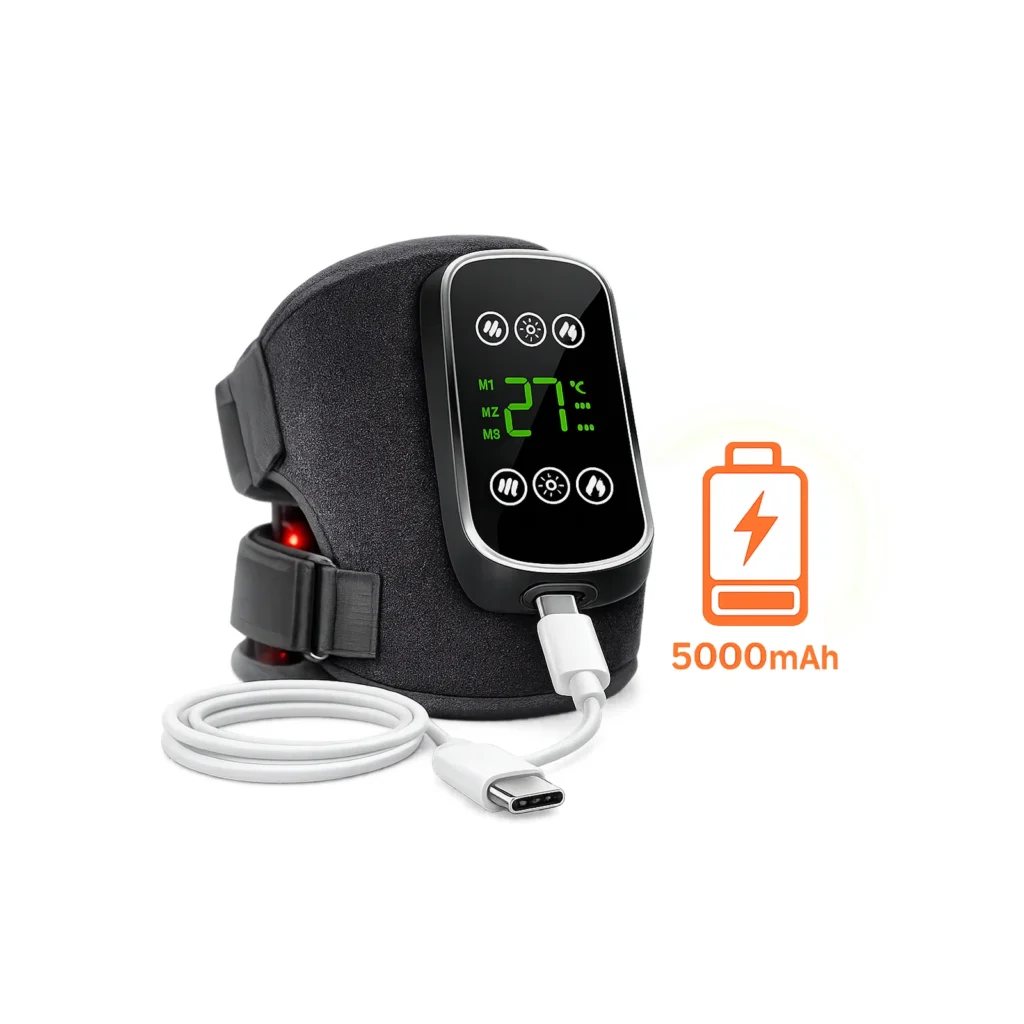 Feature image highlighting the LK-RKM001 5000mAh battery, Type-C charging, and cordless design using the real product and controller.