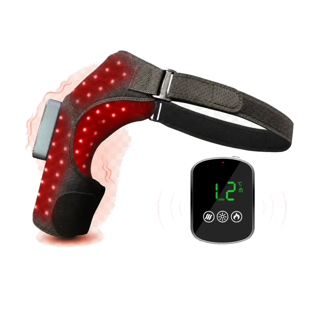 Loyalkins rechargeable shoulder wrap with heat and vibration functions
