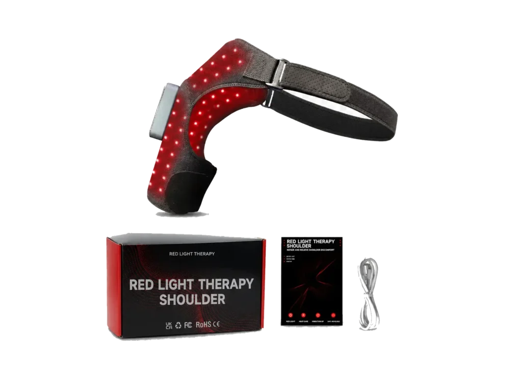 Loyalkins rechargeable shoulder wrap with retail box manual and charging cable