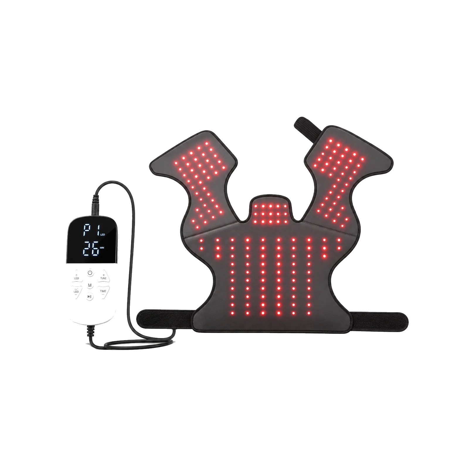 Loyalkins LK-SPM001 red light shoulder wrap with wired digital controller
